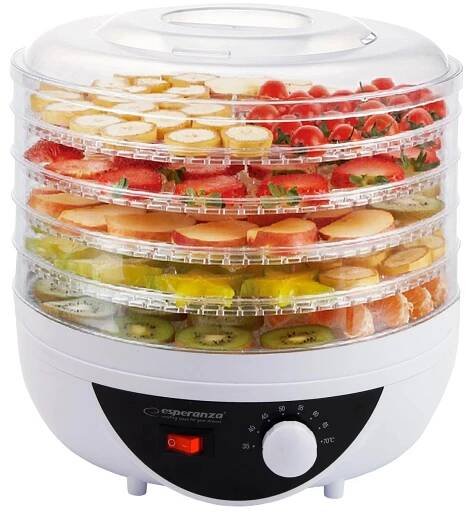 Esperanza EKD002 food dehydrator Black Transparent White Produktbild 
