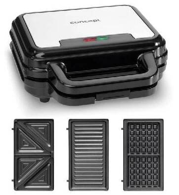 Sendvičovač s výměnnými deskami 3 v 1 CONCEPT SV 3060