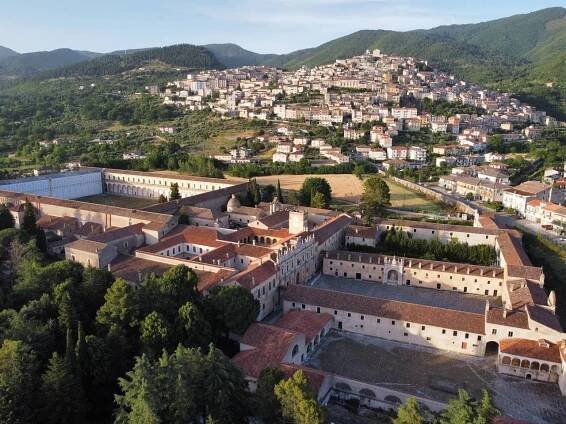 A Day in Certosa: A Peaceful Walk through Certosini’s Mysteries certosa di padula campania view italian architecture photography aesthetics italian landscape view above certosa neapolitan