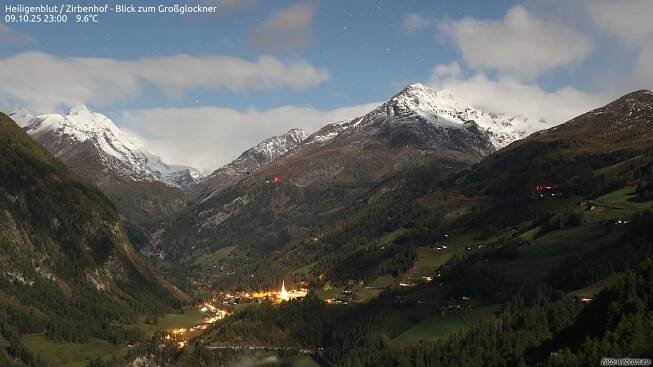 Heiligenblut / Zirbenhof - Blick zum Großglockner - Foto-Webcam.eu