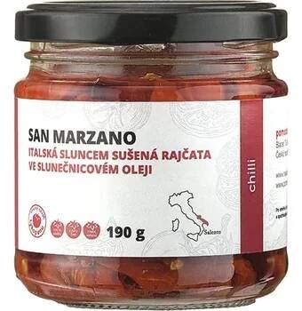 Sušená zelenina Nakládaná rajčata s chilli Pomodoro Moravia Obsah: 190 g