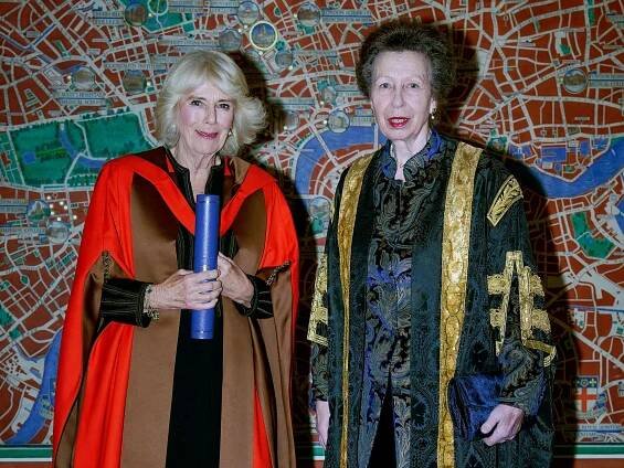 Queen Camilla Presented With an Honorary Doctorate by Princess Anne