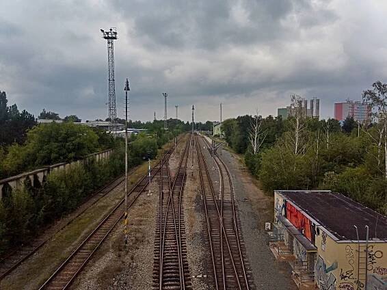 Fotografie - Nádraží Praha-Zličín z lávky - 27.08.2022