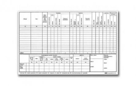 Tiskárna AKORD Záznam o provozu vozidla nákladní dopravy A4, číslovaný, blok 2 x 50 L