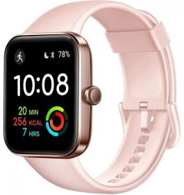 SKG-Smart-Watch-for-Women-Fitness-Tracker-with-5ATM-Swimming-Waterproof-Health-Monitor-for-Heart-Rate-Blood-OxygenSleep-17-Touch-Screen-Smartwatch-Fitness-Watch-for-Android-iPhone-iOSV7-Pink