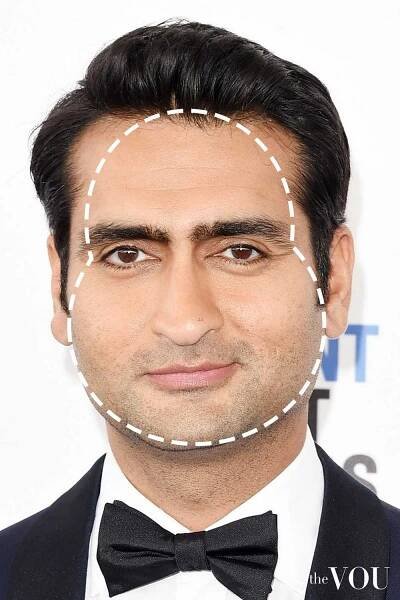 Kumail Nanjiani Pear Face Shape