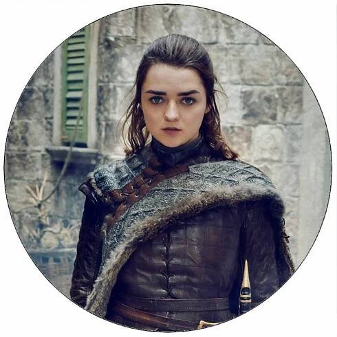 Jedlý papír Hra o trůny Arya Stark 19,5 cm Pictu Hap - OzdobDort.cz 