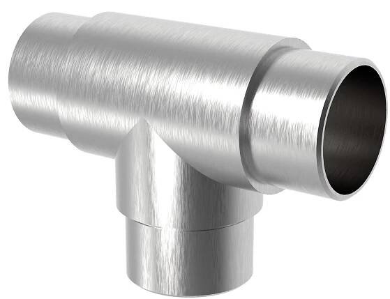 Spoj T pro zábradlí O48,3 x 2,0 mm, AISI 316 - brus