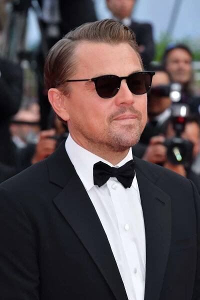 Leonardo DiCaprio with a subtle pompadour at the 'Oh Mercy! (Roubaix, une Lumiere)' premiere at the Cannes Film Festival in 2019