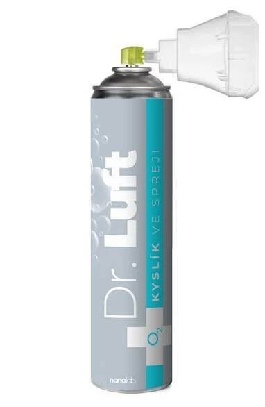 Kyslík ve spreji Dr. Luft - 12L