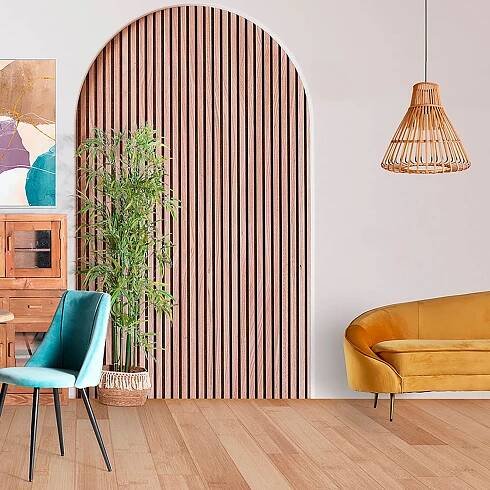 Stropní lampa billaboo Ø 50 cm přírodní