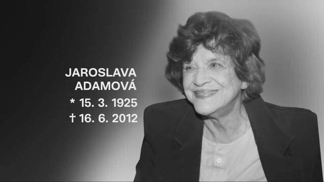 Lidé uctili památku Jaroslavy Adamové (†87)