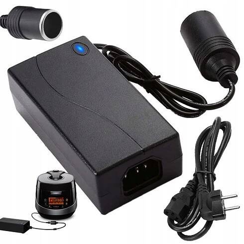 MĚNIČ NAPĚTÍ NAPĚTÍ 230V 12V ADAPTÉR KABEL NAPÁJECÍ ZDROJ PRO TURISTICKOU LEDNIČKU