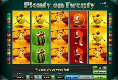 Plenty on Twenty Automat Online Zdarma - Klikni a HRAJ ZDARMA!