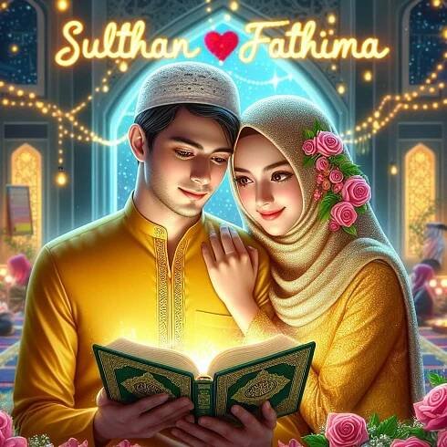 Ramadan Mubarak Ai Couple Images 2024