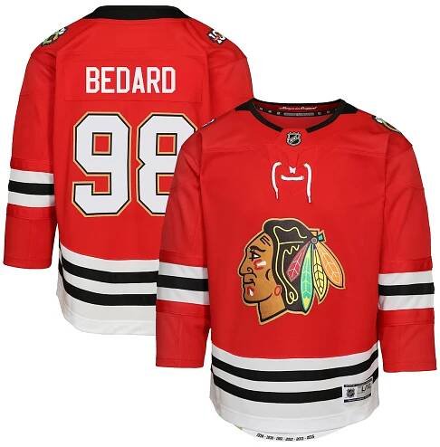 Toddler Chicago Blackhawks Connor Bedard Red Centennial Replica Player Jersey