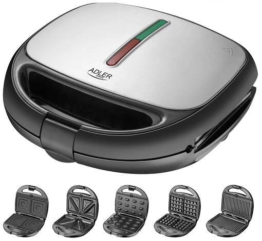 Sendvičovač Adler AD 3040-5v1 690 Kč