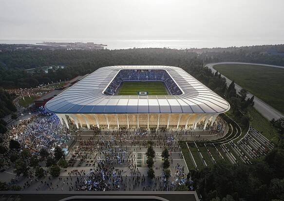 Menší a levnější než v Kataru. Studio Zahy Hadid postaví fotbalový stadion pro Dánsko