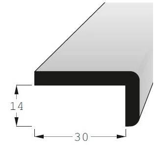 Lišta "L" L1430/240cm dřevěná