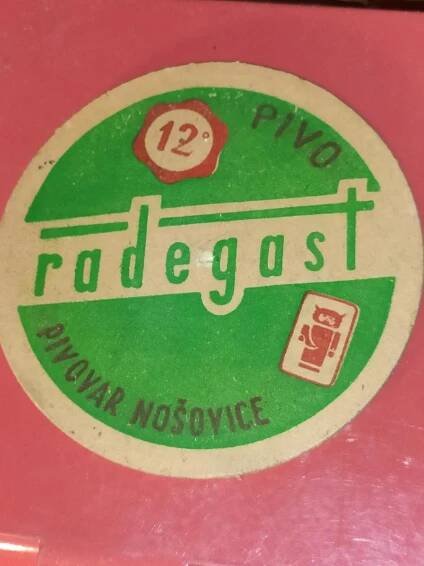 Starý pivni tácek podpivníky Radegast Pivovar Nošovice