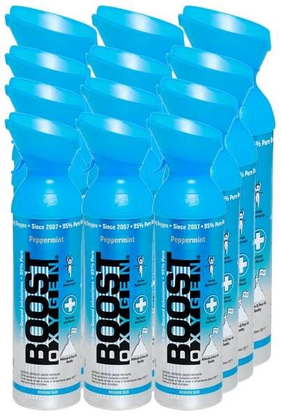 Kyslík v plechu Boost Oxygen - Peppermint 72l - XXL balení | TNTRADE.CZ