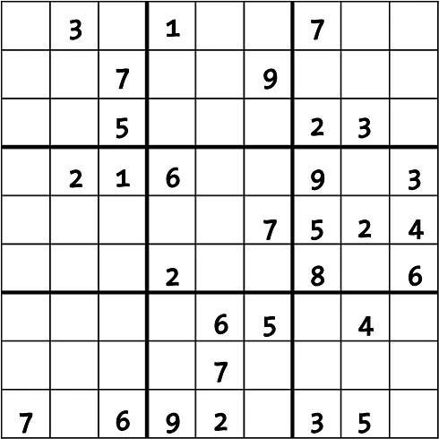 Klasické SUDOKU online - trenink #9580