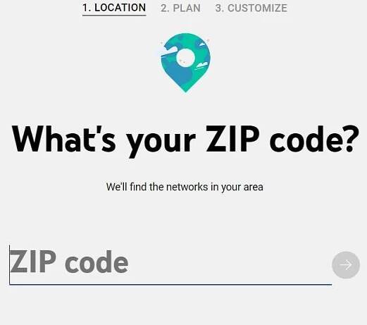 choose zip code when signing up a youtube tv account