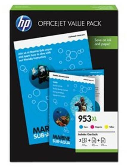 HP 953XL CMY pack, 1CC21AE