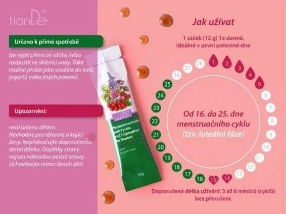 Fytokoncentrát s hruštičkou okrouhlolistou a tryptofanem pro ženy, 120 g (10 kusů po 12 g) - Obrázek 8