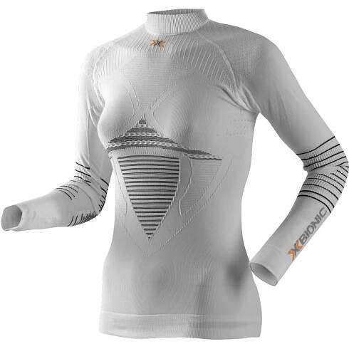 X-Bionic X-Bionic Shirt Long Sleeves Turtle Neck - bílo/tyrkysové - L/XL - VÝPRODEJ