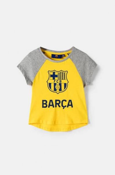 FC Barcelona two-tone shirt with team crest – Boys