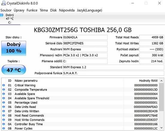 LenovoYogaBookC930 crystaldisk