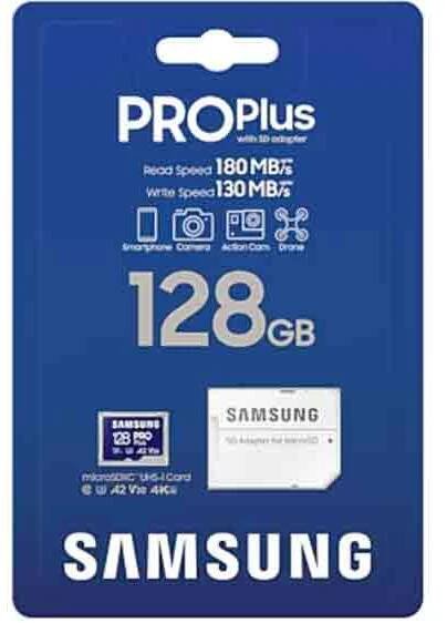 Paměťová karta Samsung microSDXC PRO Plus 128 GB + SD adaptér v balení_03