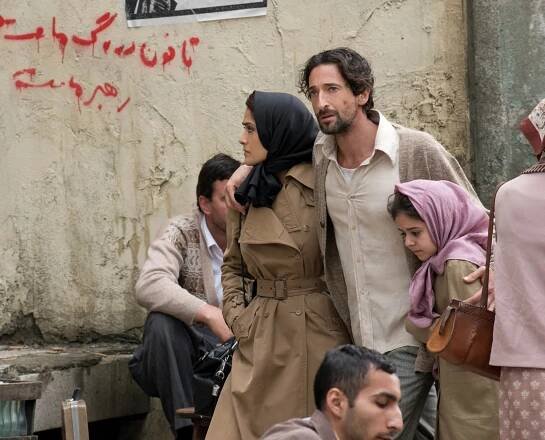 Salma Hayek and Adrien Brody in Septembers of Shiraz (2015)