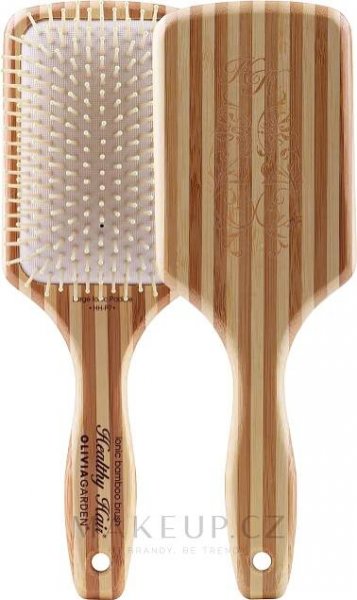 Olivia Garden Healthy Hair Rectangular Epoxy Eco-Friendly Bamboo Brush - Bambusový kartáč, obdélníkový