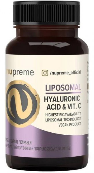 Liposomal Kyselina hyaluronová + Vitamín C 30 kapslí NUPREME