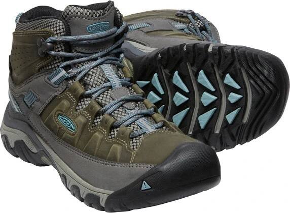 Dámské boty KEEN TARGHEE III MID WP WIDE W, magnet/atlantic blue - Keenfootwear.cz