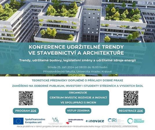 KONFERENCE UDRŽITELNÉ TRENDY VE STAVEBNICTVÍ A ARCHITEKTUŘE