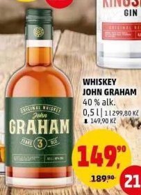 Penny Market Whiskey john graham, 0,5 l nabídka