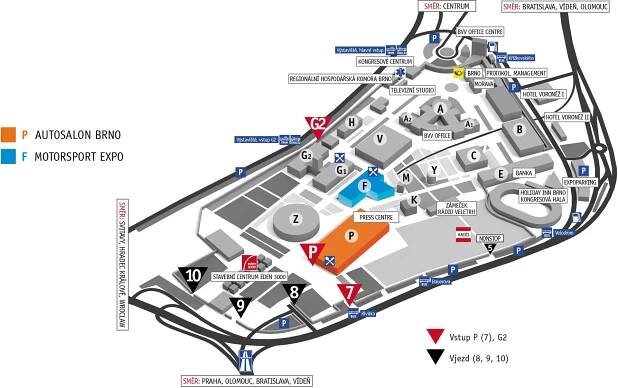 Plánek veletrhu - AUTOSALON BRNO - Veletrhy Brno