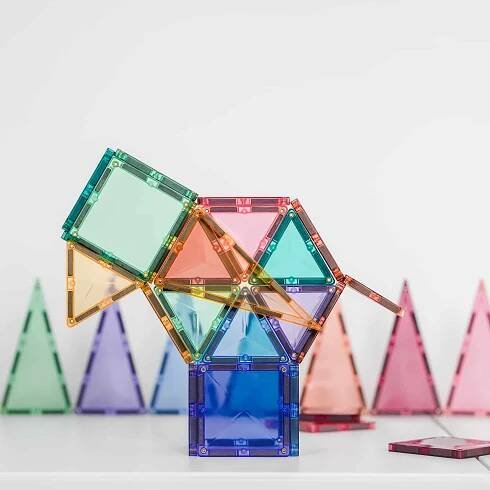 Connetix Tiles - Magnetická stavebnice PASTEL mini pack 32 ks