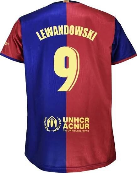 Fotbalový dres FC Barcelona Home Lewandowski 2024/25 modrý/červený, M