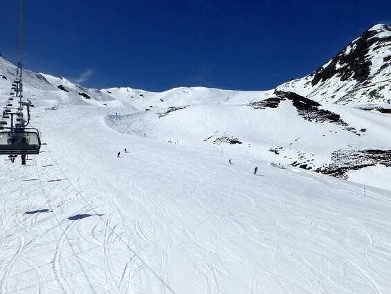 Easy slope on the Tuxerjoch