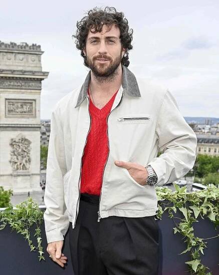 Aaron Taylor-Johnson attends the "28 Years Later" Photocall at Publicis Champs Elysees on June 04, 2025 in Paris, France.