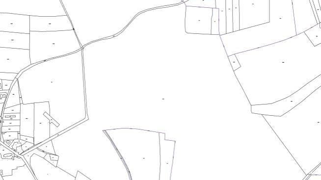 Katastrální mapa pozemků a čísla parcel Olešky