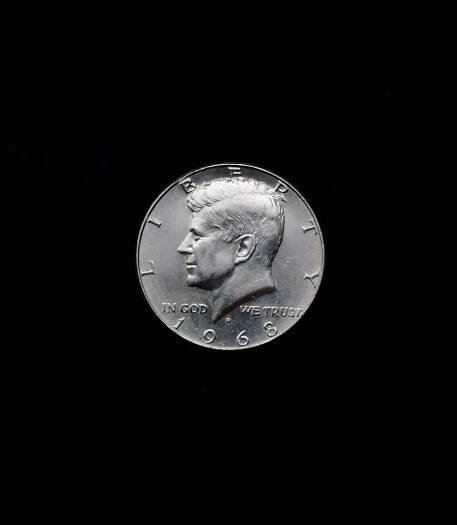 STŘÍBRNÝ -  HALF DOLLAR USA  1968 - Numismatika