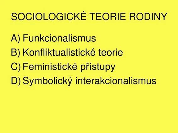 PPT - SOCIOLOGIE RODINY PowerPoint Presentation, free download - ID:5554116