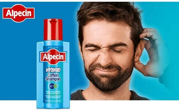 Alpecin Hybrid Coffein Shampoo Šampon proti padání vlasů pro suchou a svědivou pokožku hlavy s lupy 250 ml