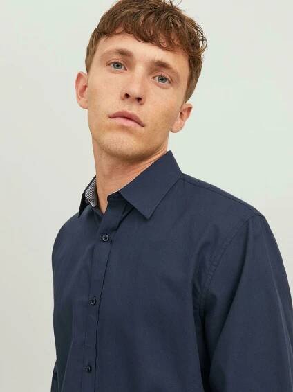 Jack & Jones - Tmavě modrá pánská košile Jack & Jones Label | ZOOT.cz