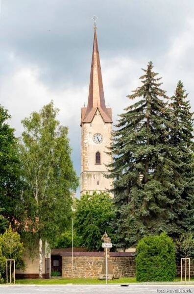 Mohelnice – věž kostela sv. Tomáše Becketa – [pak] Poznámkový blok Pavla Kotrly